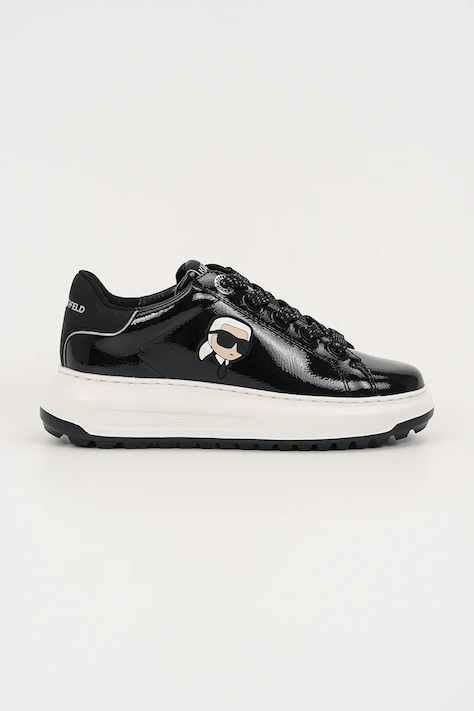Кожаные кроссовки Karl Lagerfeld KAPRI LUG цвет чёрный KL67531