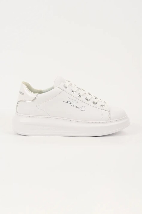 Karl Lagerfeld sneakersy skórzane KAPRI damskie kolor biały KL62518