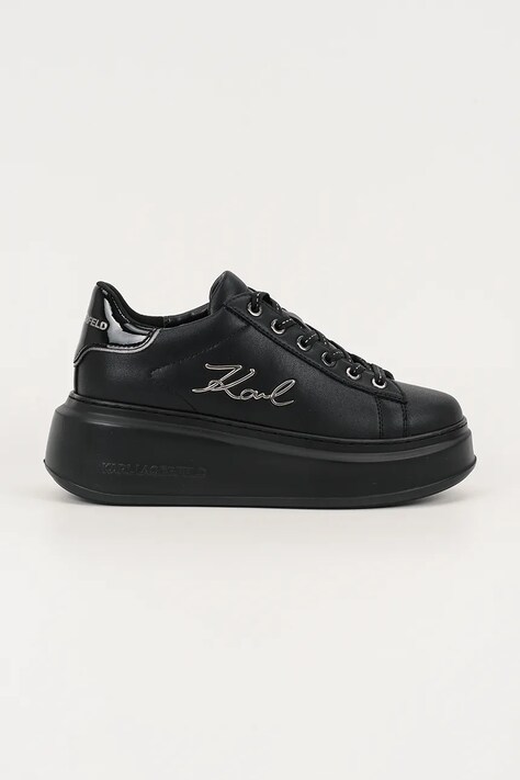 Karl Lagerfeld sneakersy skórzane ANAKAPRI damskie kolor czarny KL63513