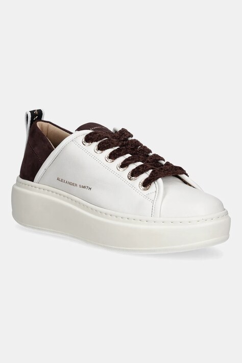 Alexander Smith sneakersy skórzane Wembley High damskie kolor biały ASBCWHW0523WDX