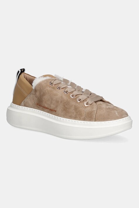Nubuck sneakers Alexander Smith Wembley Folded χρώμα: μπεζ, ASBCWRW0053CML