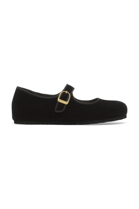 Kožené baleríny Birkenstock Santa Clarita černá barva, 1030802