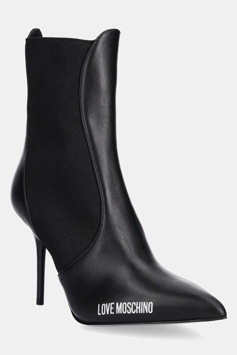 Love Moschino botki damskie kolor czarny na szpilce JA21059G1NIA0000
