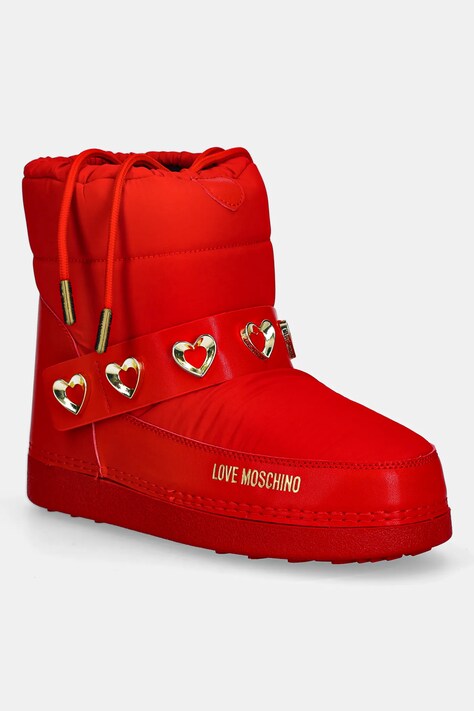 Love Moschino śniegowce kolor czerwony JA24182G1NISD50A