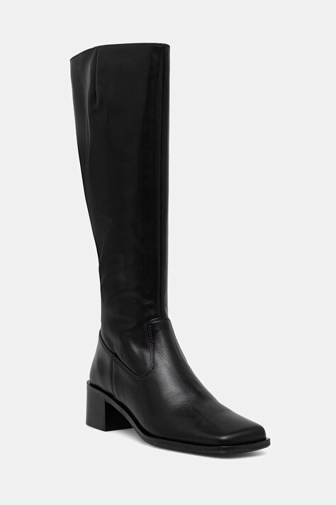 Billi Bi ghete de piele culoarea negru, cu toc drept, A9259 80