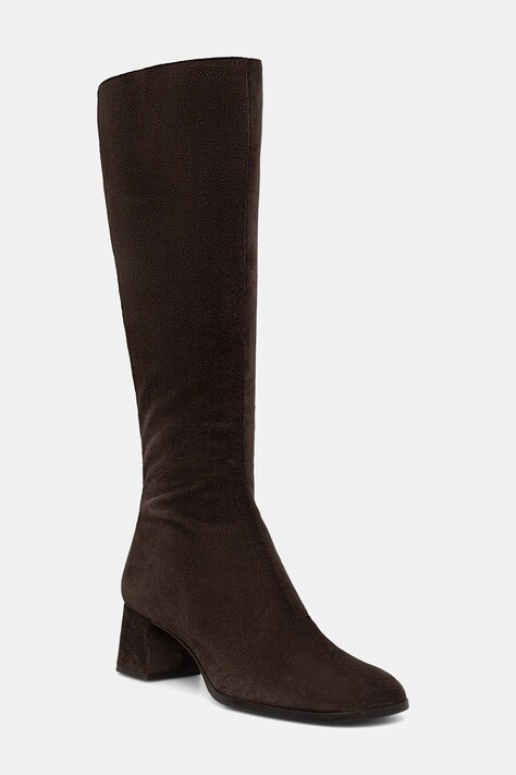 Billi Bi kozaki zamszowe damskie kolor brązowy na słupku A9287 556