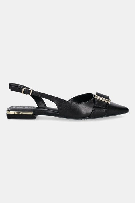 Δερμάτινες μπαλαρίνες Dkny Clemma χρώμα: μαύρο, K3590639