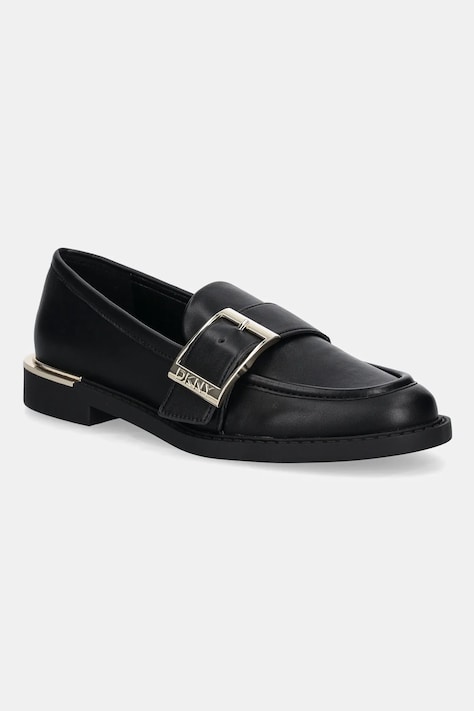 Dkny mokasyny Ruellia damskie kolor czarny na płaskim obcasie K3574688