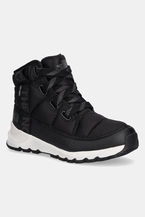 Παιδικές μπότες χιονιού The North Face Thermoball Lace Up χρώμα: μαύρο, NF0A817WKT01