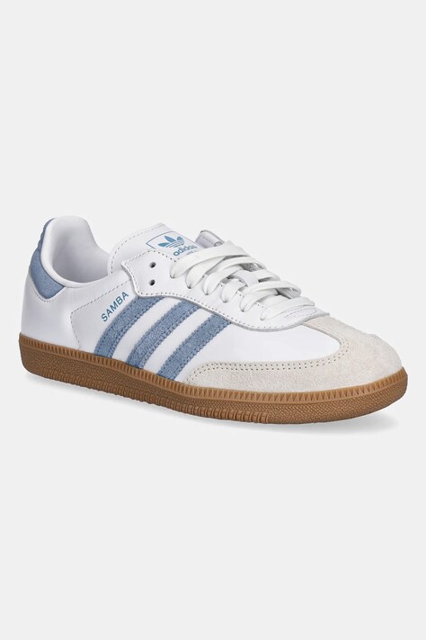 adidas Originals sneakersy skórzane Samba Og W damskie kolor biały JS1391