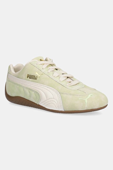 Puma sneakersy zamszowe Speedcat Faded damskie kolor zielony 403688