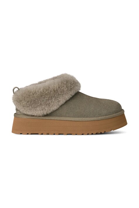 Snežke iz semiša UGG Tazzelle zelena barva, 1171393.MSG