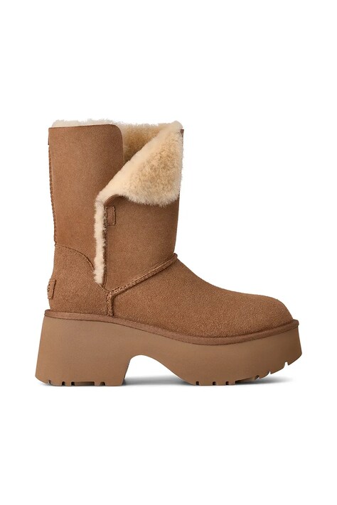 Μπότες χιονιού σουέτ UGG Esmee Boot χρώμα: καφέ, 1171533.CHE