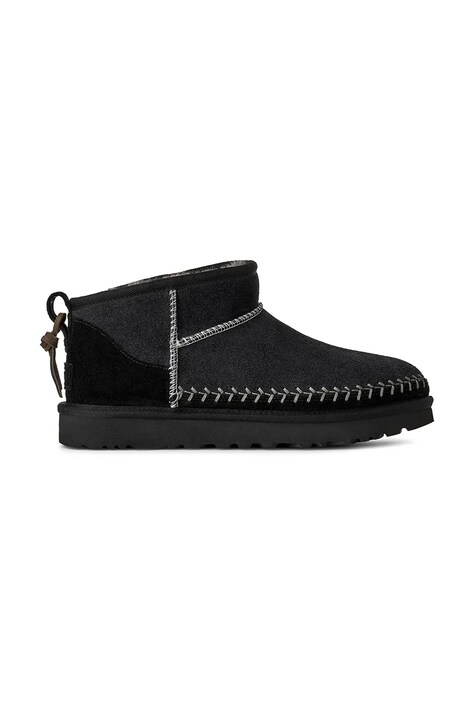 Μπότες χιονιού UGG Classic Ultra Mini Biarritz χρώμα: μαύρο, 1171538.BLK