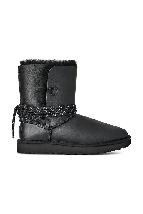 UGG śniegowce skórzane Bailey Tie Lthr kolor czarny 1176090.BLK