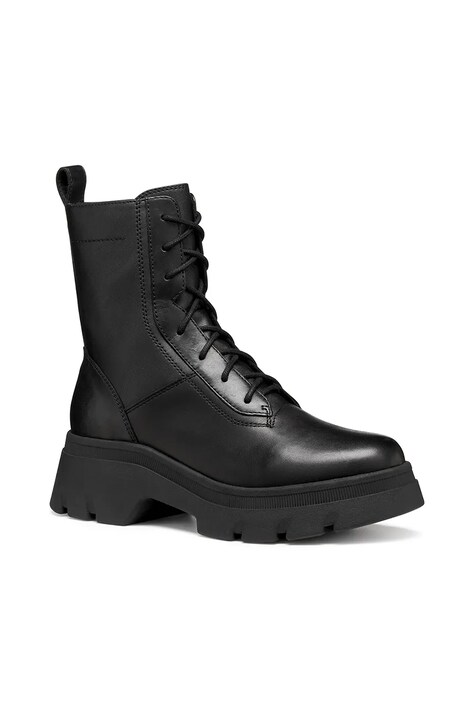 Gležnjače Geox D PLUETTE boja: crna, ravni potplat, D565MD 043BC C9999