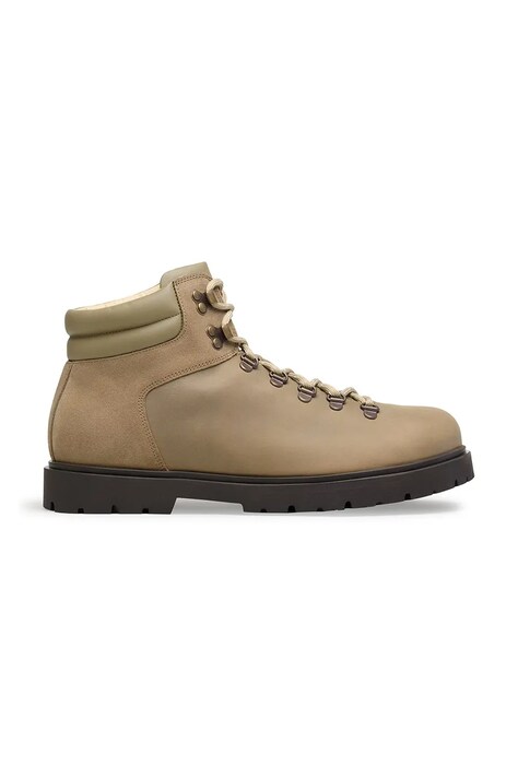 Birkenstock workery nubukowe Jackson 2.0 damskie kolor zielony na płaskim obcasie 1030953