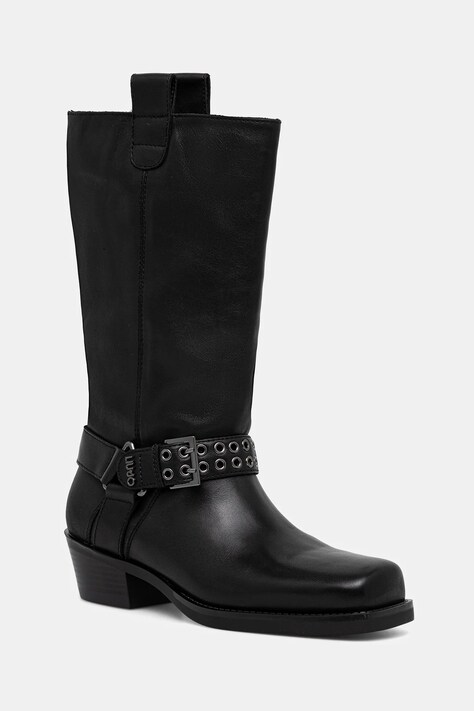 Liu Jo ghete de piele ROXY 02 culoarea negru, cu toc drept, SF5049P010222222