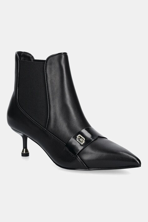 Liu Jo ghete chelsea de piele DEVA 02 culoarea negru, cu toc cui, SF5011PX69522222