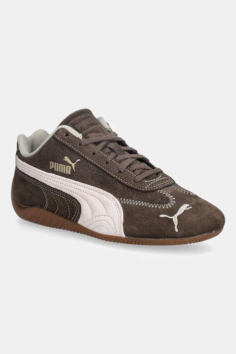 Puma sneakersy zamszowe Speedcat Wine Club Wns damskie kolor brązowy 402562