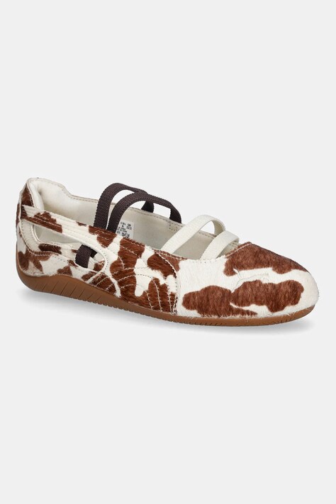 Puma baleriny skórzane Speedcat Ballet Cow Wns kolor beżowy 407787
