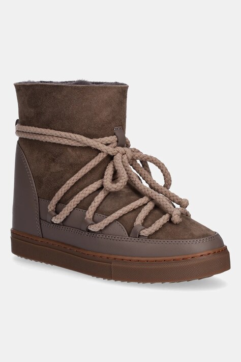 Μπότες χιονιού σουέτ Inuikii Classic Wedge χρώμα: καφέ, 1001.004.0042.163