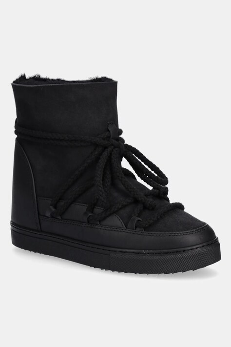 Δερμάτινες μπότες χιονιού Inuikii Classic Wedge χρώμα: μαύρο, 1001.004.0042.000