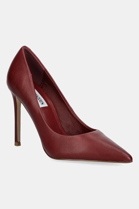 Steve Madden szpilki skórzane Thrive kolor bordowy 11003887