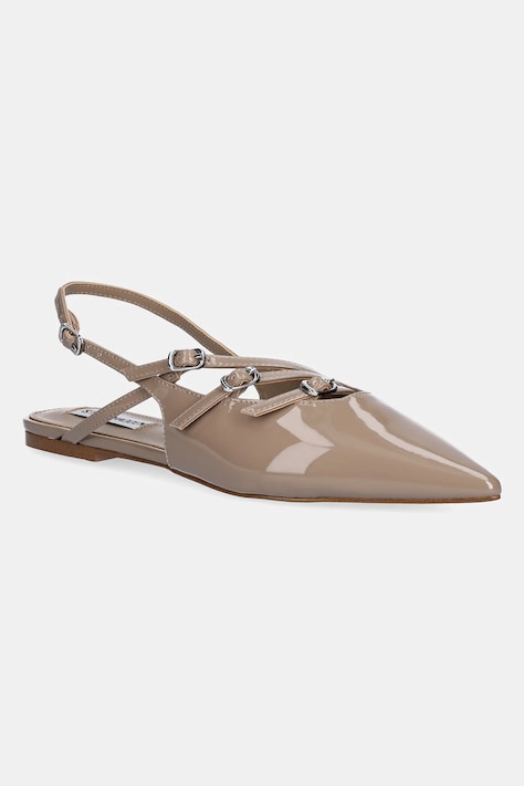 Steve Madden baleriny Cianna kolor brązowy z odkrytą piętą 11003709
