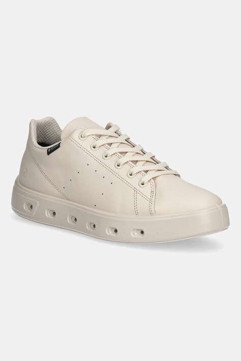 Ecco sneakersy skórzane Street 720 Lea Gtxs damskie kolor beżowy 209763-01378