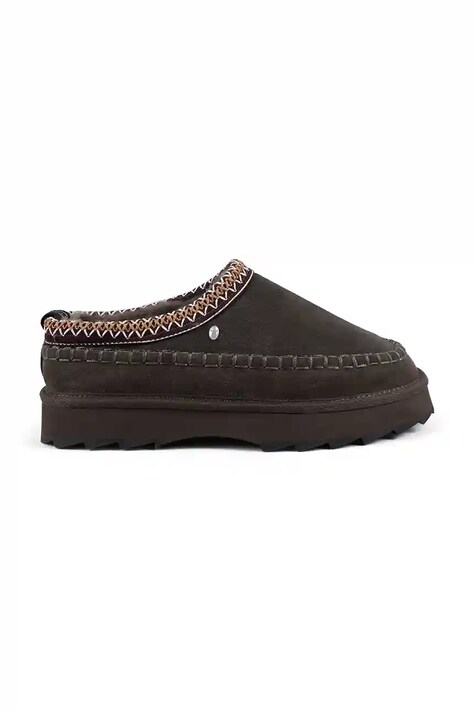 Emu Australia kapcie zamszowe Sharky Adventure Scuff kolor brązowy W13239