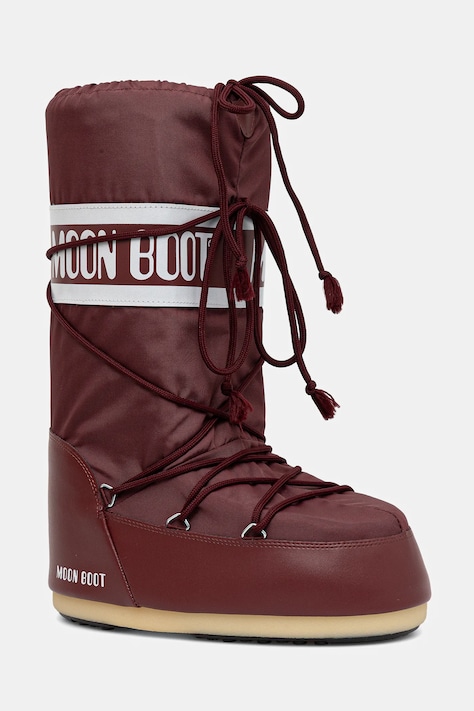 Moon Boot śniegowce MB ICON NYLON kolor czerwony 80D1400440 D013