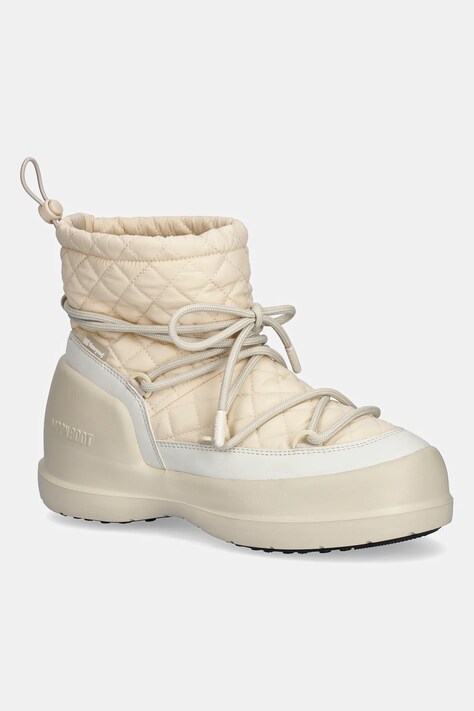 Moon Boot śniegowce MB MEZZALUNA QUILTED MID WP kolor beżowy 80D2500020 L002