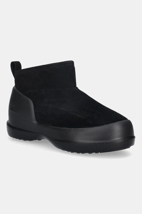 Moon Boot śniegowce zamszowe MB MEZZALUNA LOW BOOT SUEDE kolor czarny 80D2500070 N001