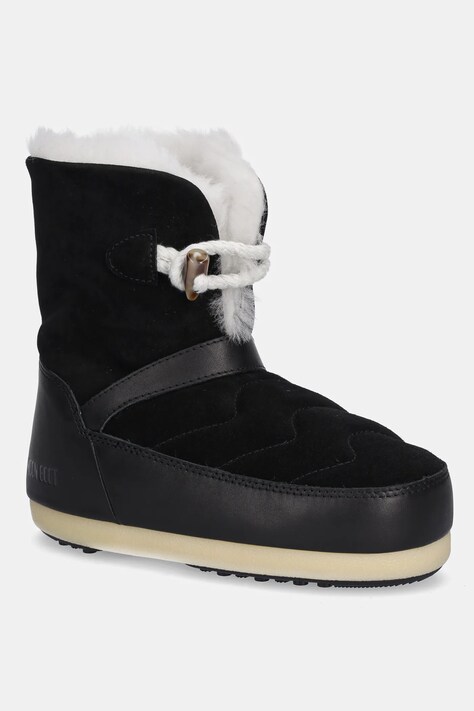 Moon Boot śniegowce zamszowe MB EVX IGLOO kolor czarny 80D1470070 NL02