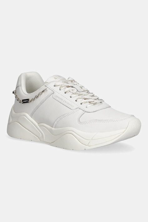 Kožne tenisice Armani Exchange boja: bijela, XW001617 AF17443 M0107