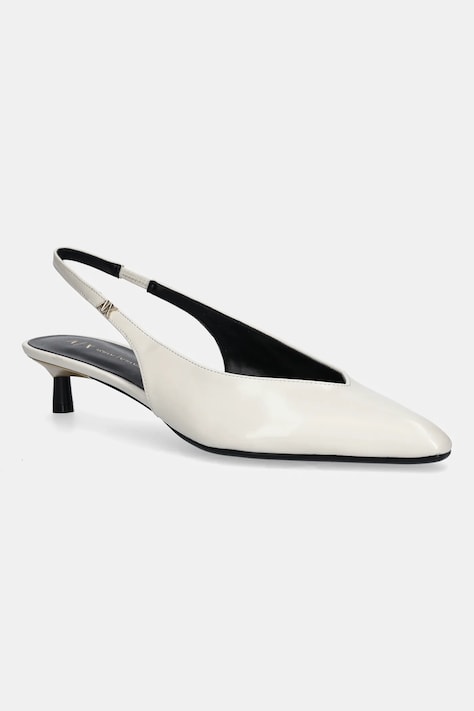 Lodičky Armani Exchange béžová farba, XW001651 AF17475 U1092