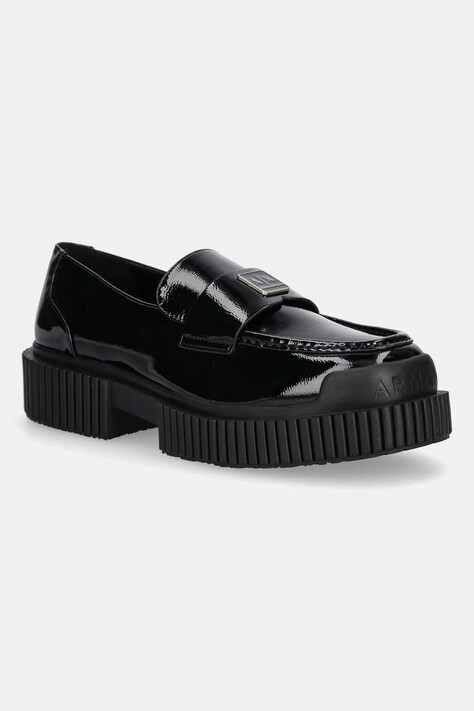 Мокасины Armani Exchange цвет чёрный на плоском ходу XW001672 AF17478 UC001