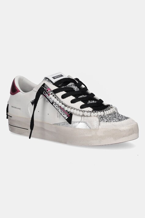 Crime London sneakersy skórzane SK8 DELUXE damskie kolor biały 25101AA8