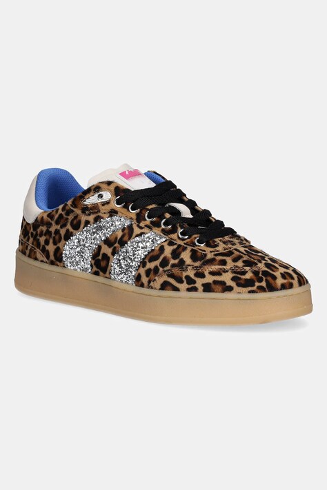 Crime London sneakersy skórzane WEMBLEY damskie kolor brązowy 25250AA8