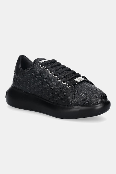 Philipp Plein sneakersy skórzane Megastar damskie kolor czarny USC0862.PLE005.0202