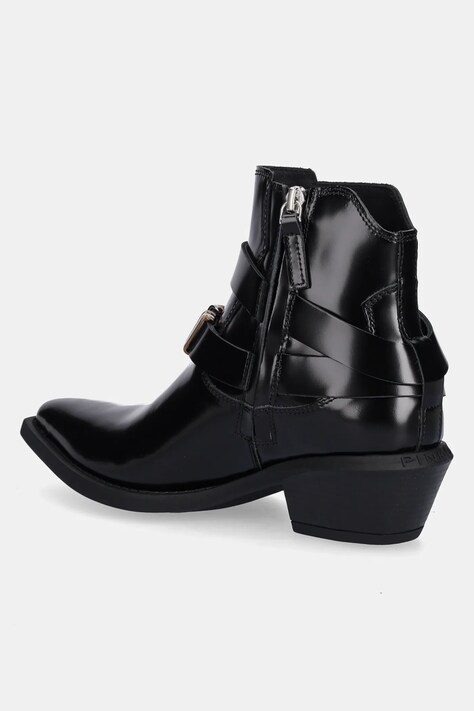 Шкіряні черевики Pinko Tex 13 — AW25-OBD2BN, чорний — фото 3