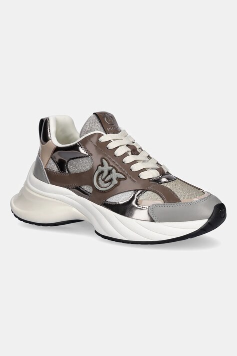 Pinko sneakersy Ariel 15 damskie kolor szary SS0067E032L15