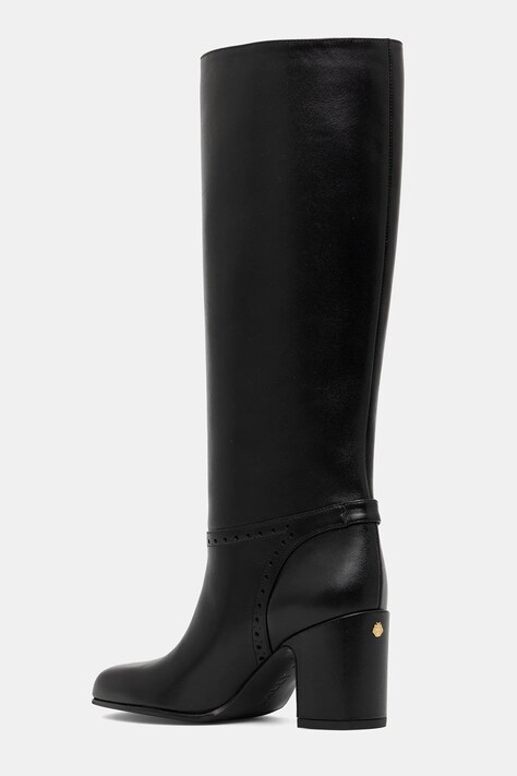 Шкіряні чоботи Bally ENILDA 75 — AW25-OBD2CD, чорний — фото 3