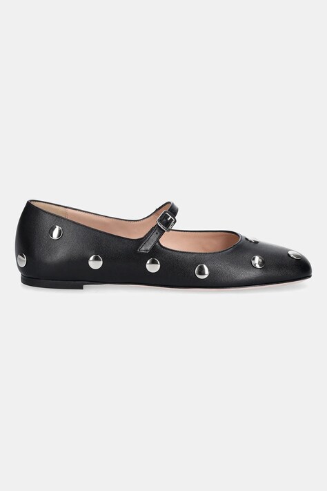 Шкіряні балетки Bally BELKYS-BP — AW25-OBD2CI, чорний — фото 2