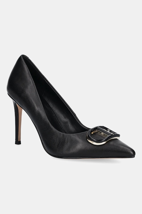 Twinset stilettos de piele culoarea negru, 252TCP032