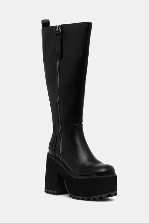 Μπότες Buffalo Killah Hi Zip χρώμα: μαύρο, 1220079-BLK