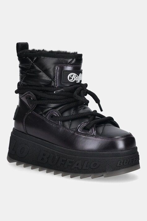 Μπότες χιονιού Buffalo Eliza Snow Boot χρώμα: μαύρο, 1270143-BLK