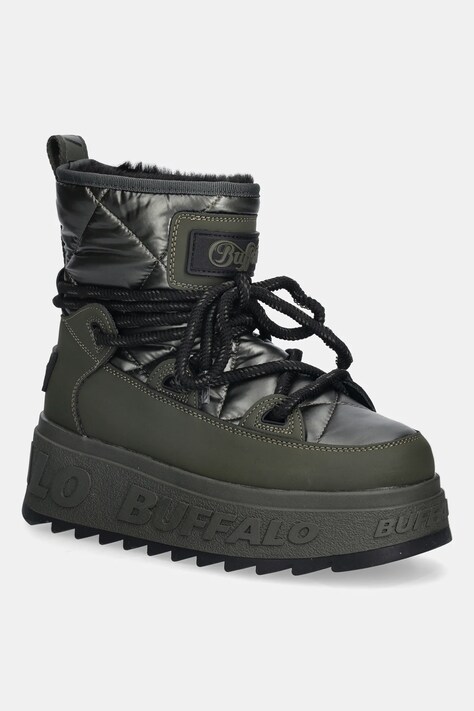 Μπότες χιονιού Buffalo Eliza Snow Boot χρώμα: πράσινο, 1270144-KHA