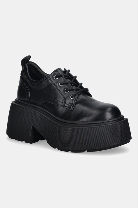 Buffalo półbuty Vicious Lace Up Lo damskie kolor czarny na platformie 1622483-BLK